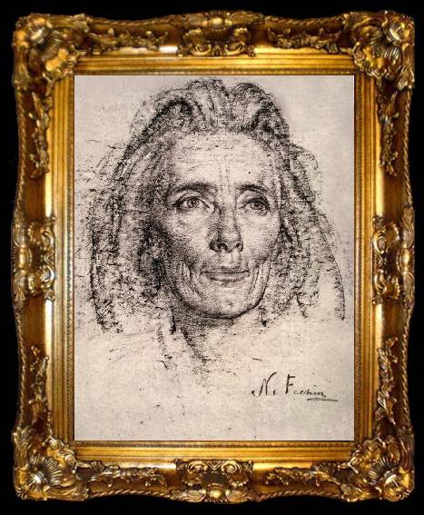 framed  Nikolay Fechin Woman, ta009-2
